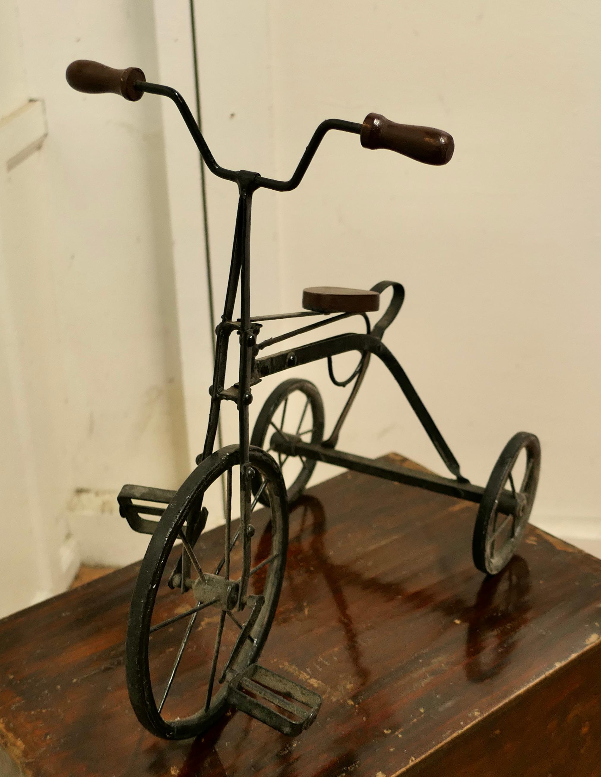 old metal tricycle