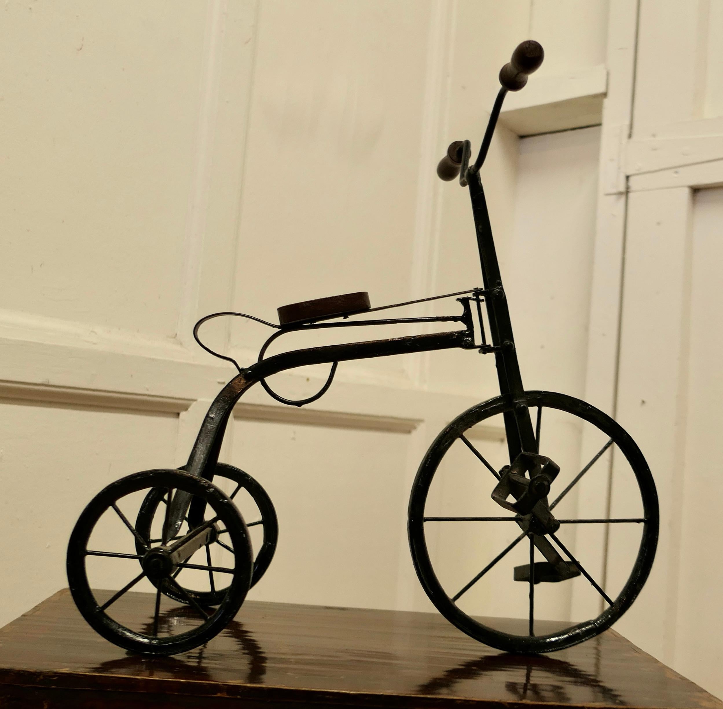vintage metal tricycle