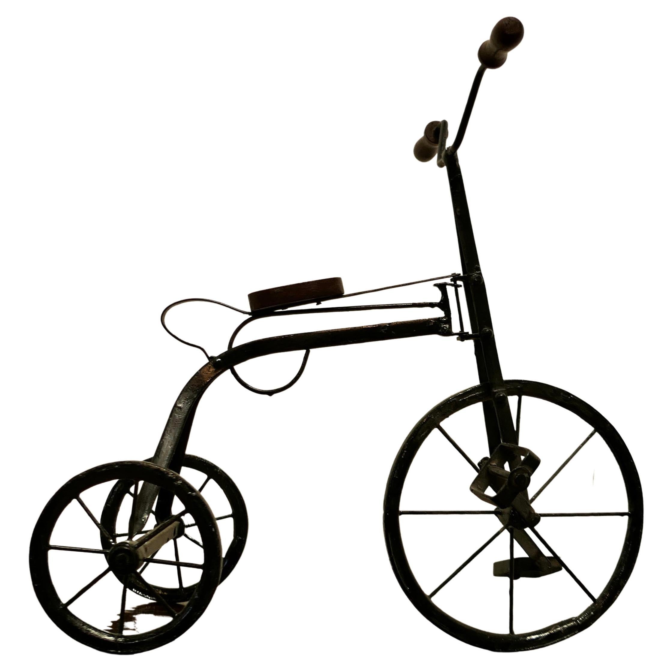 Antique metal tricycle shop