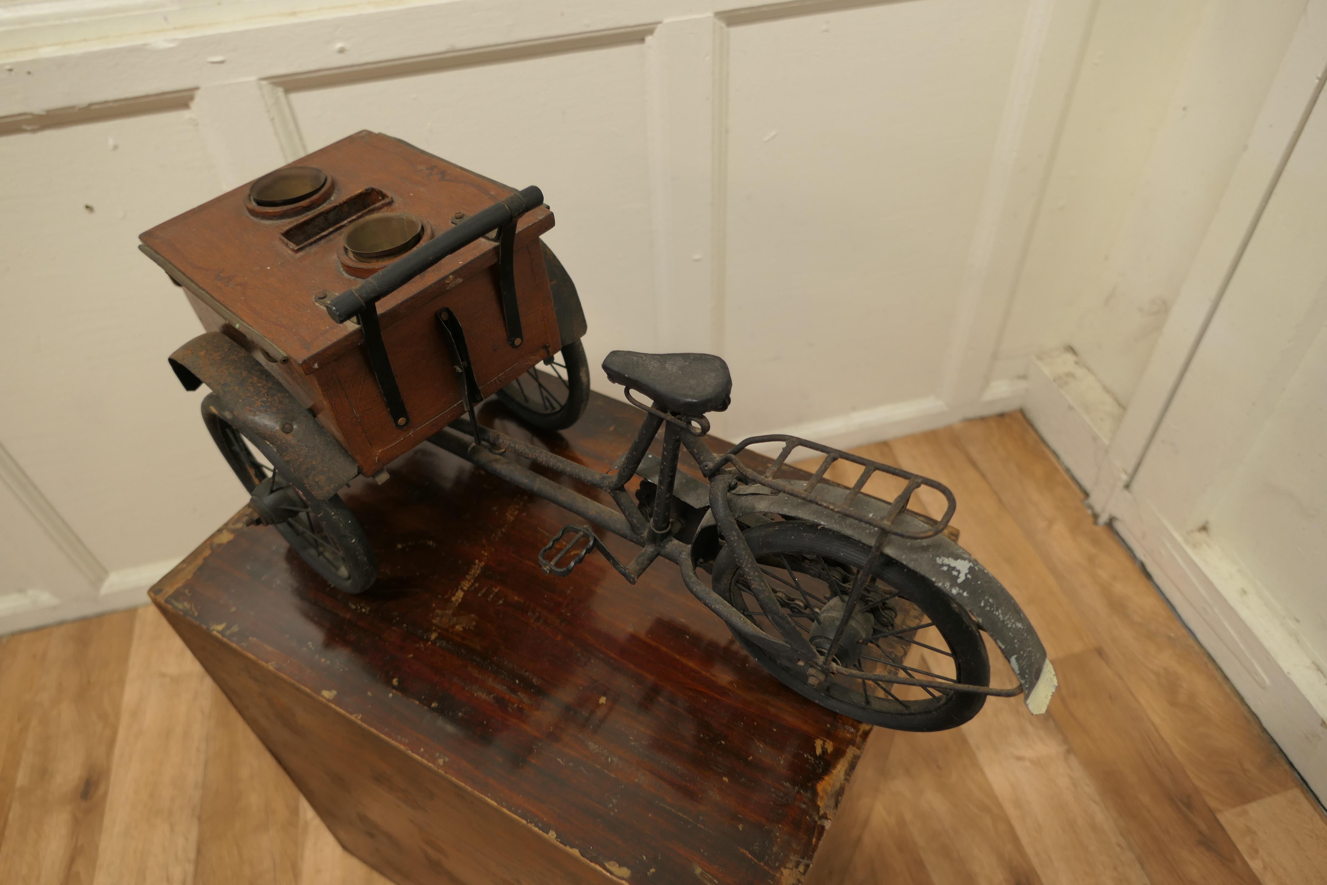 Victorian Vintage Copy of an American Ice Cream Pedal Tricycle