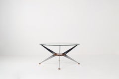 Vintage Cor 'Star' Table with Glass Top from Germany, 1970s