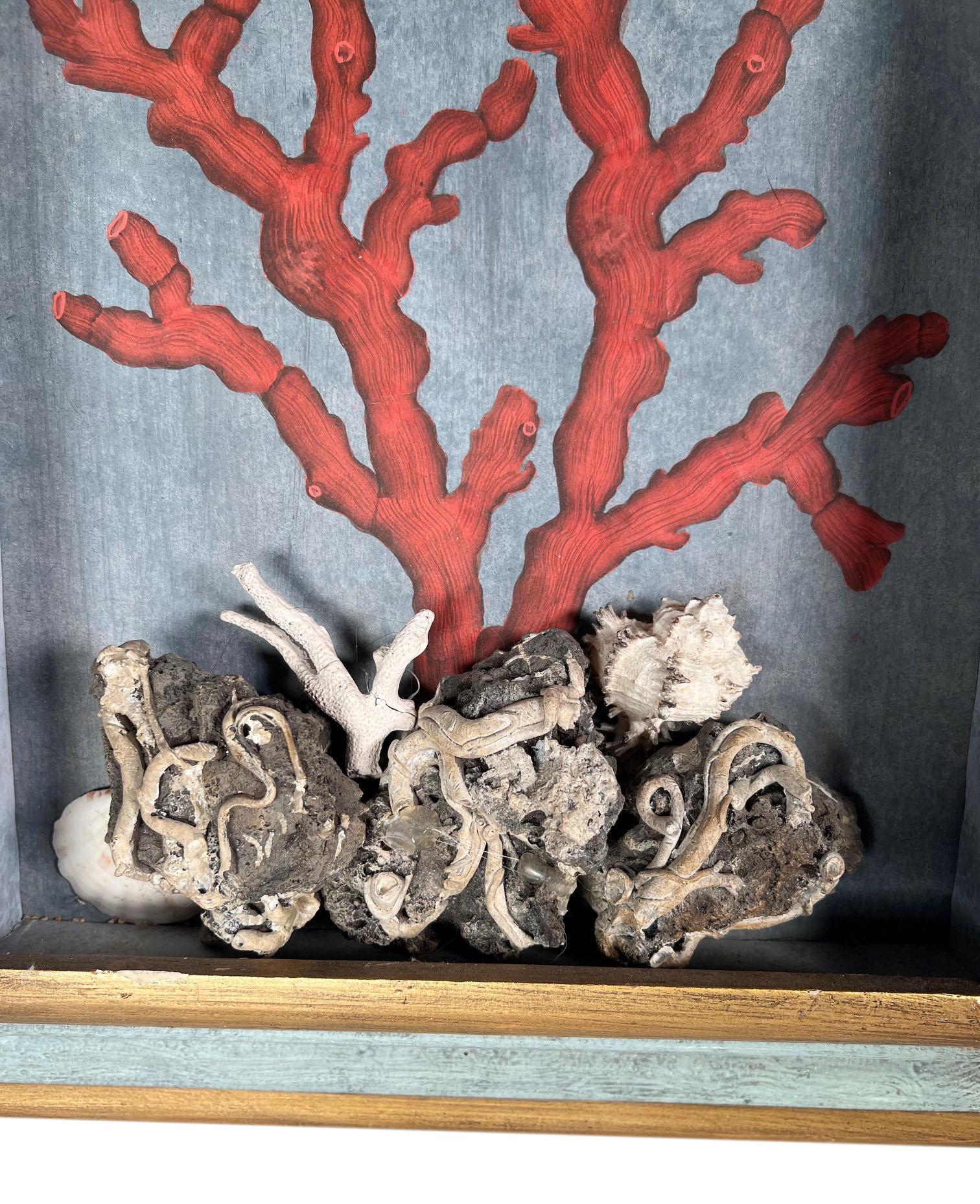 American Vintage Coral Paintings For Sale