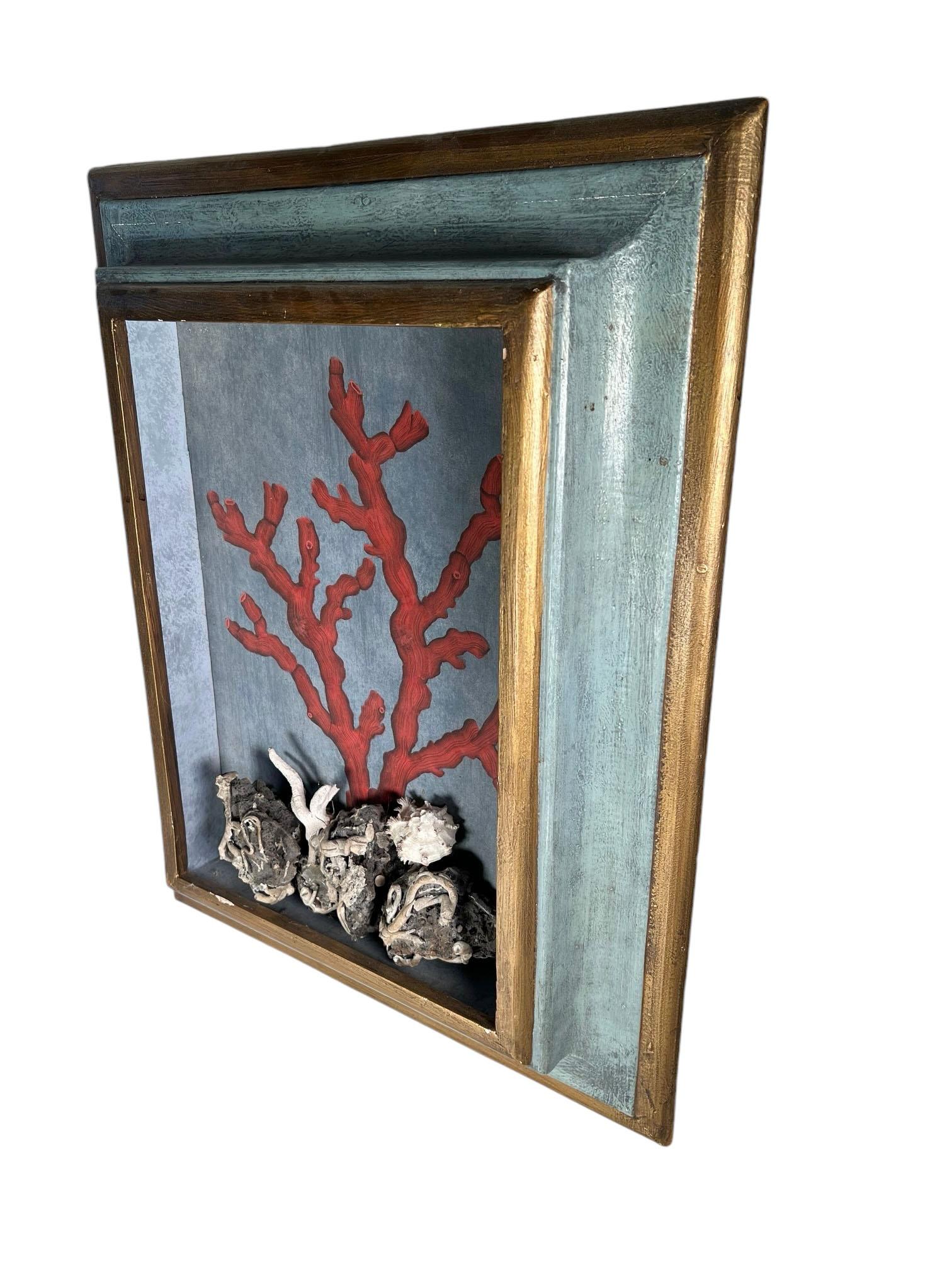 Shell Vintage Coral Paintings For Sale