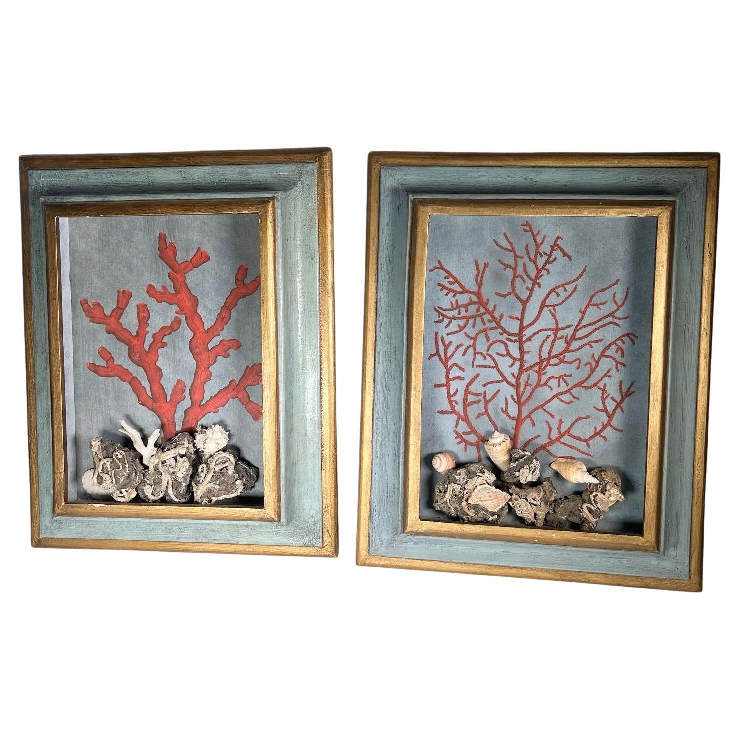 Vintage Coral Paintings For Sale