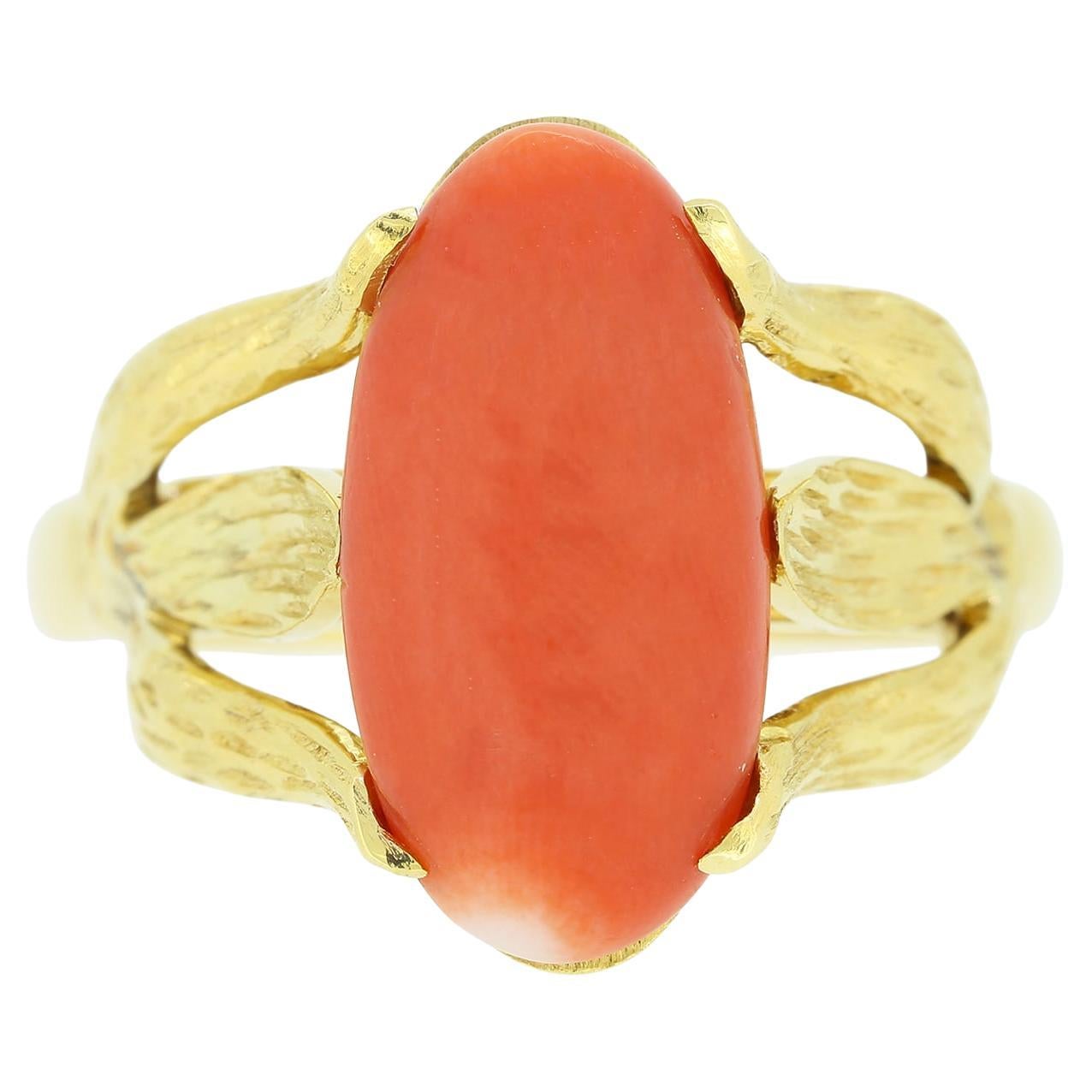 Vintage Coral Ring For Sale