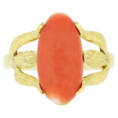 Bague corail vintage