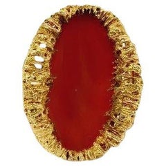 Bague corail vintage