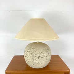 Vintage Coral Stone Orb Table Lamp