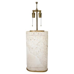 Vintage Coral Stone Table Lamp