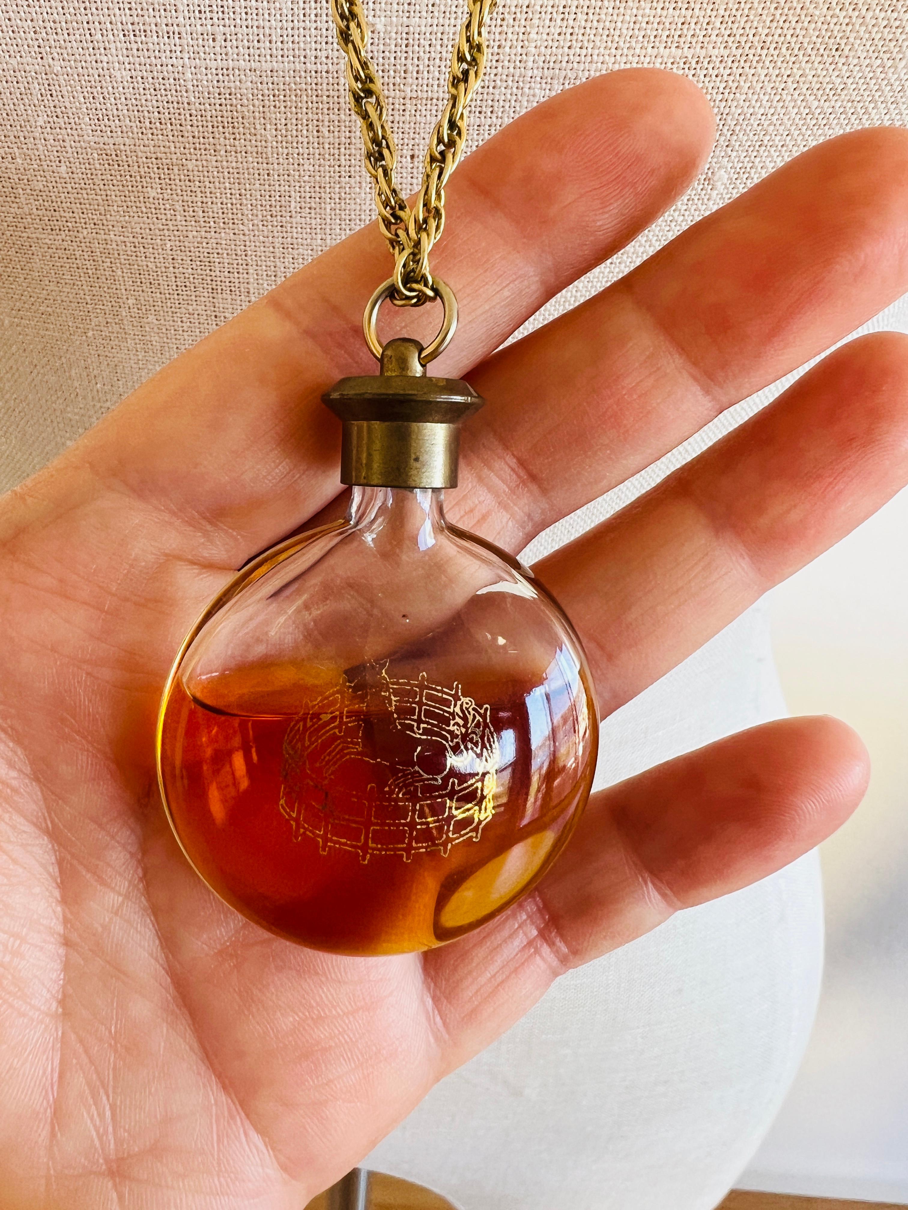 vintage perfume necklace