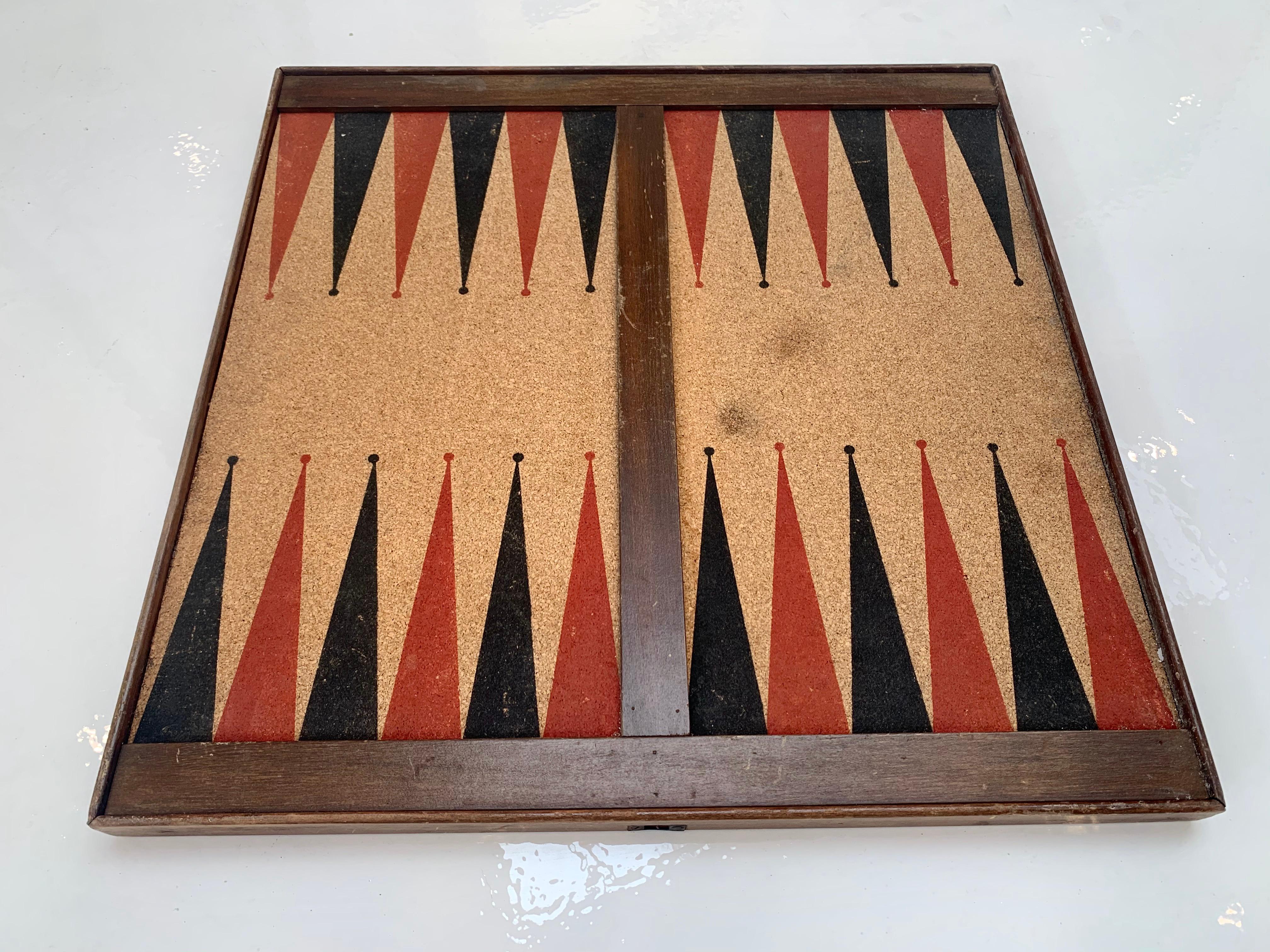 vintage backgammon board