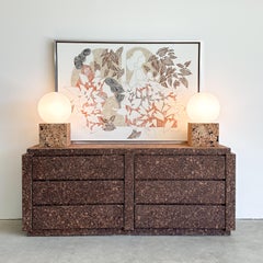Vintage Cork Dresser MCM 70s