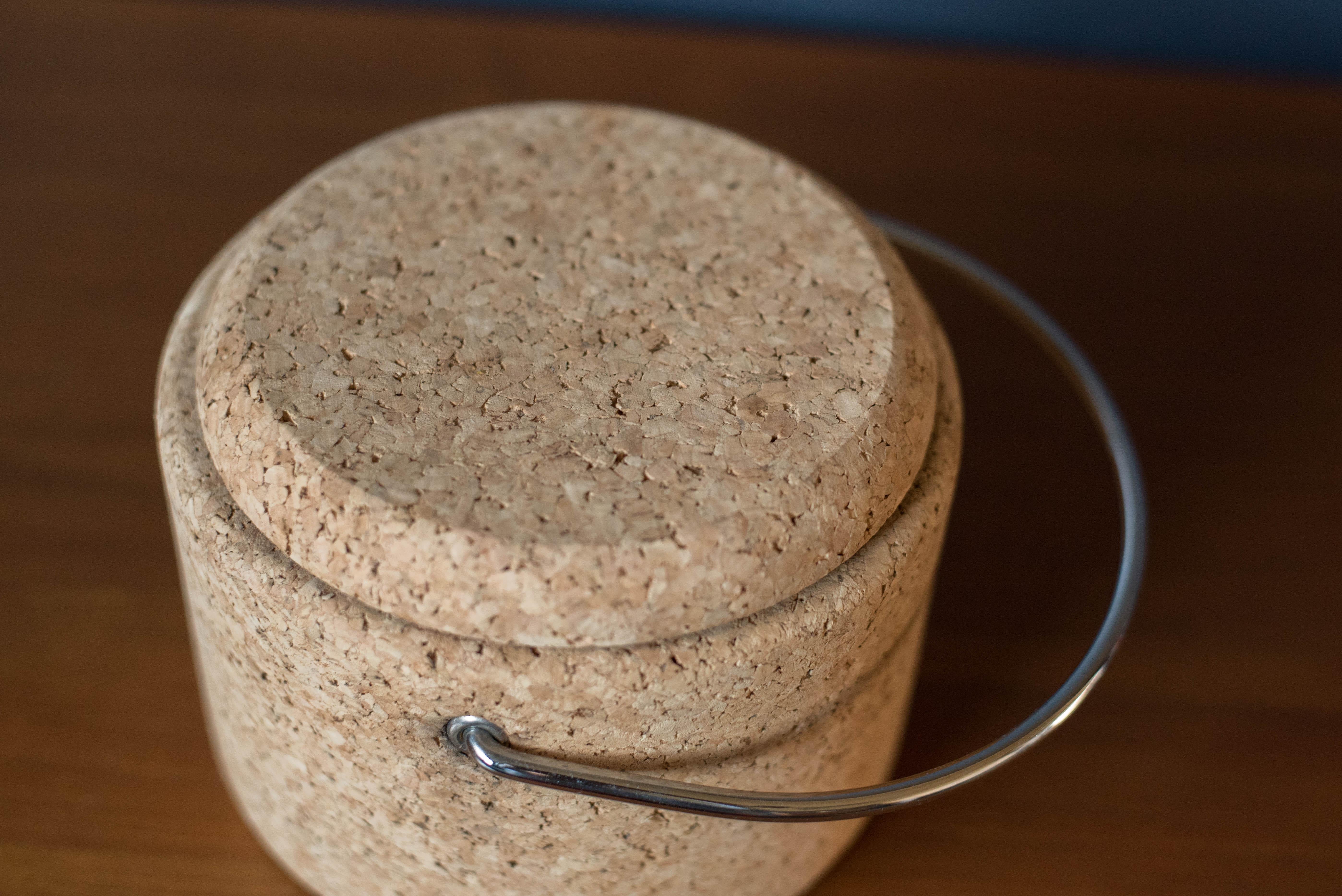 Swedish Vintage Cork Ice Bucket by Signe Persson-Melin