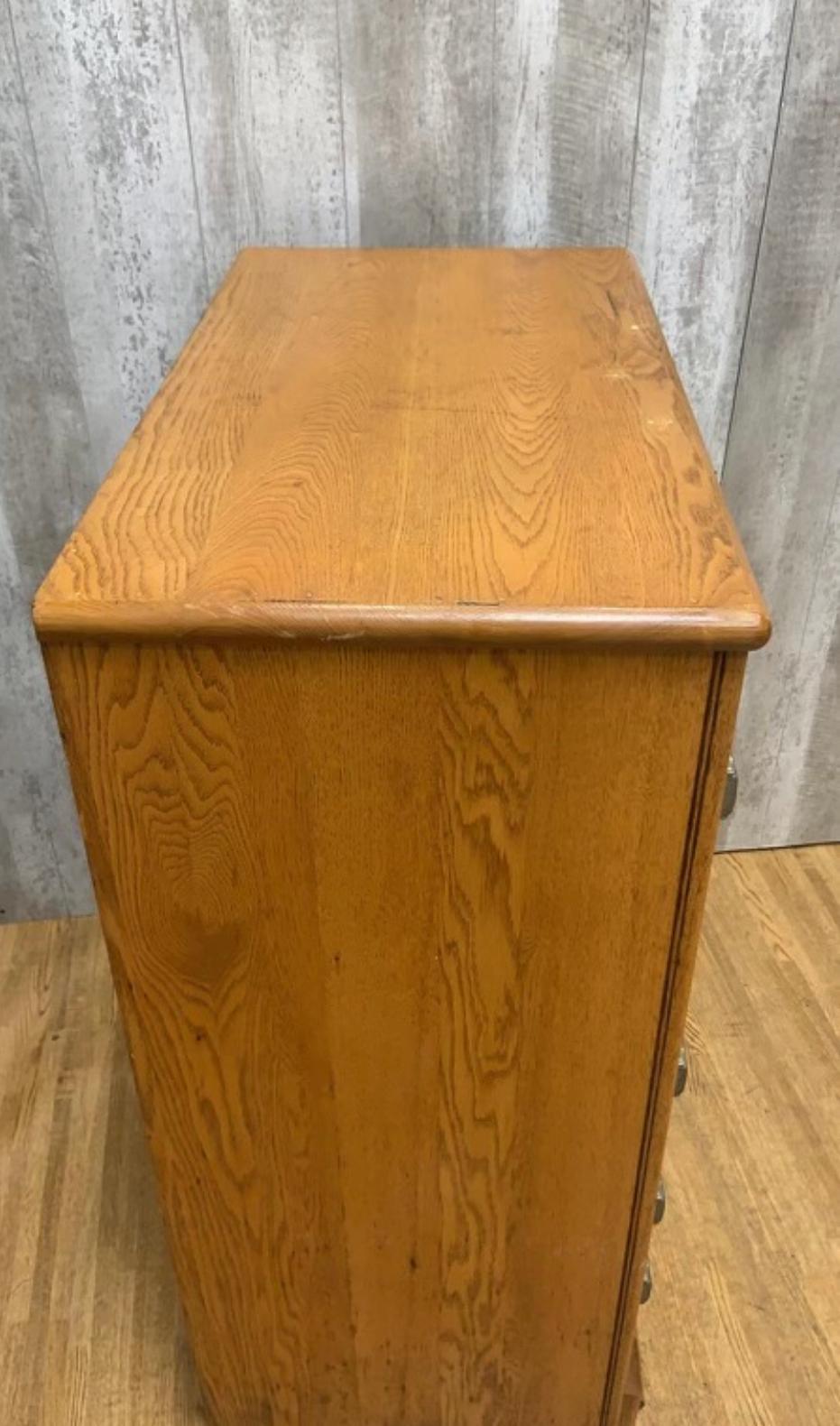 Vintage Cork Insulated Oak Ice Box Storage Cabinet by Kleen Kold In Good Condition In Chicago, IL