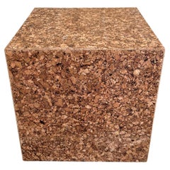Retro Cork Square End Table Side Table Cocktail Table
