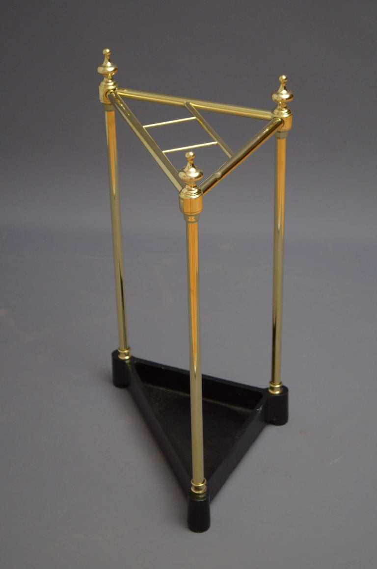 Vintage Corner Brass Umbrella Stand For Sale at 1stDibs corner