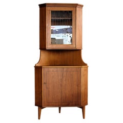 Used corner cabinet  display cabinet  teak  60's 