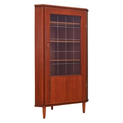 Vintage Corner Cabinet Teak Danish Design