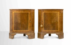 Vintage Corner Cupboards, Italy, Mid-20th Century