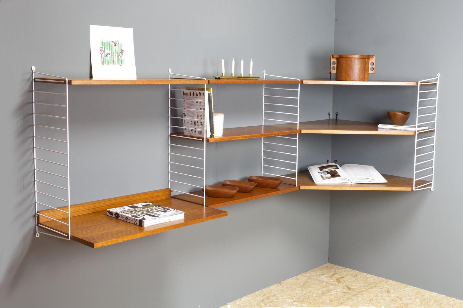 string corner shelf