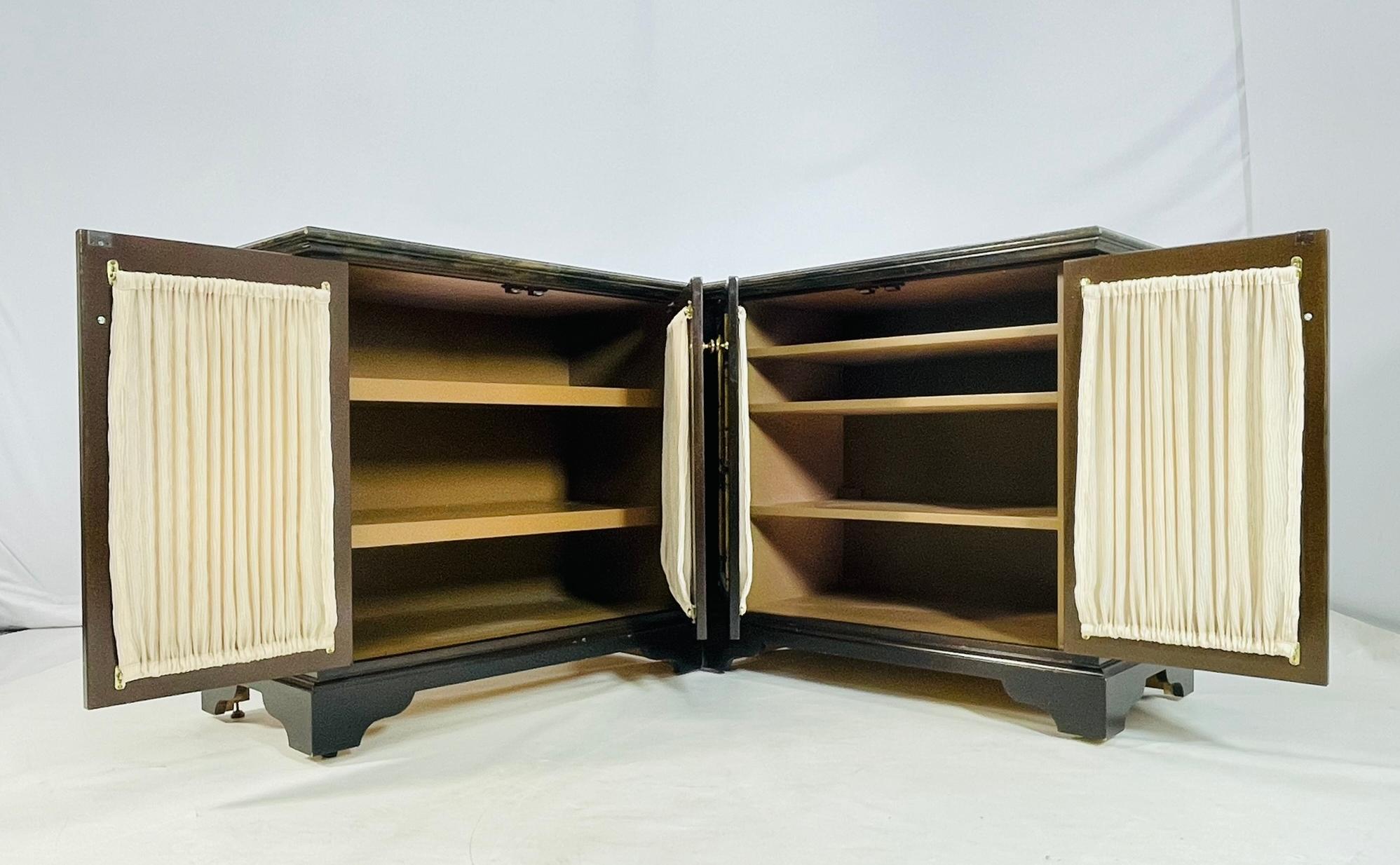 Américain Meuble de rangement d'angle attribué à Phyllis Morris, États-Unis, années 1950 en vente