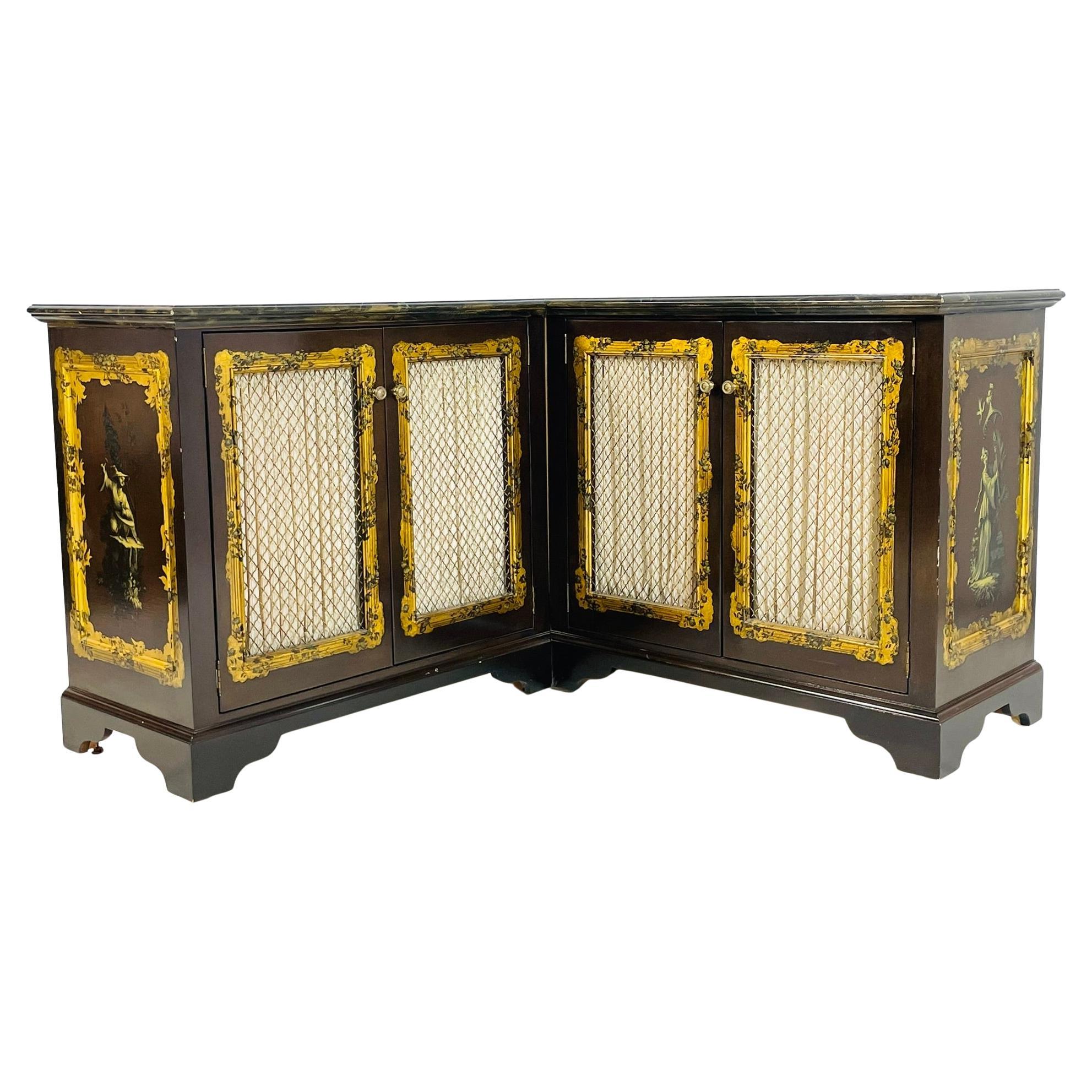 Meuble de rangement d'angle attribué à Phyllis Morris, États-Unis, années 1950 en vente