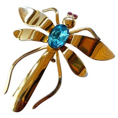 Vintage Coro Dragonfly Brooch
