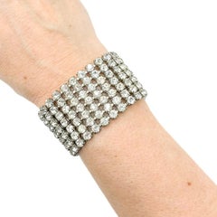 Pulsera de cóctel vintage Coro Rhinestone Años 50