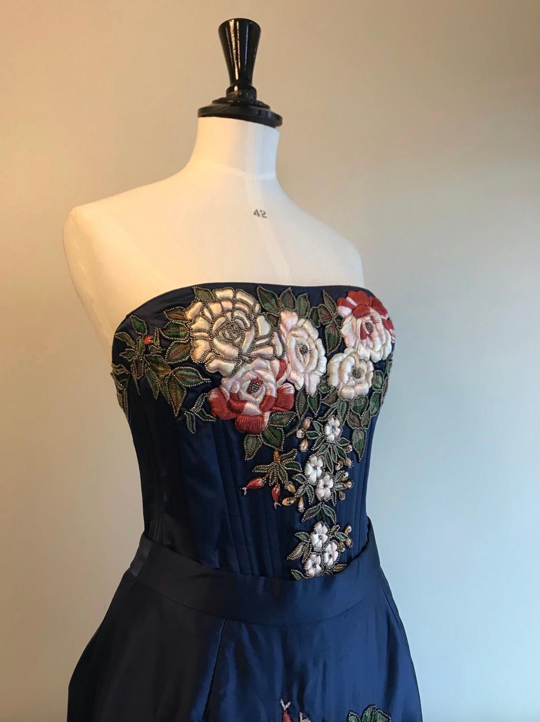 Vintage Corseted Evening Two Piece from Eavis & Brown For Sale 7