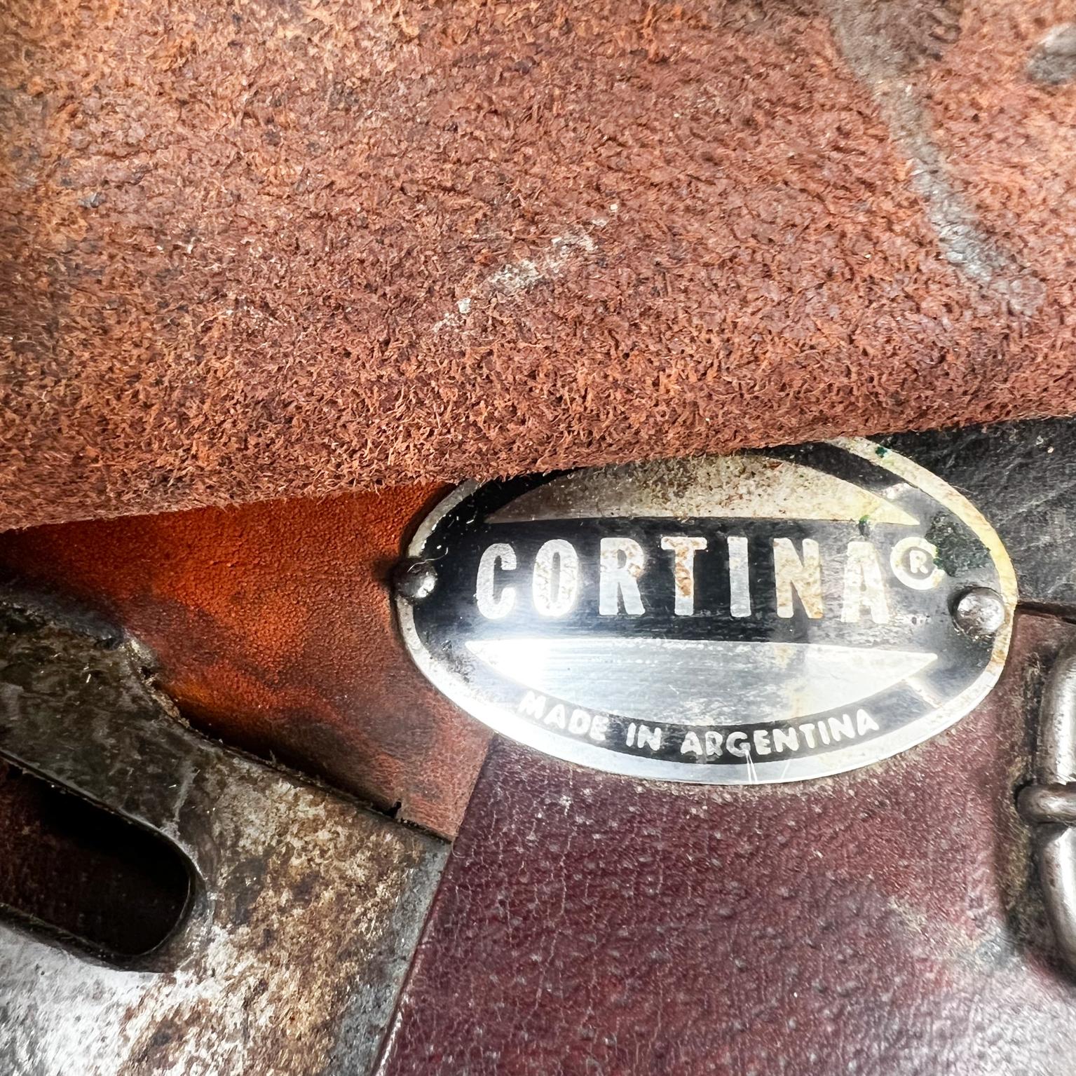 Vintage Cortina Argentinien Pferd reitender Sattel (Argentinisch)