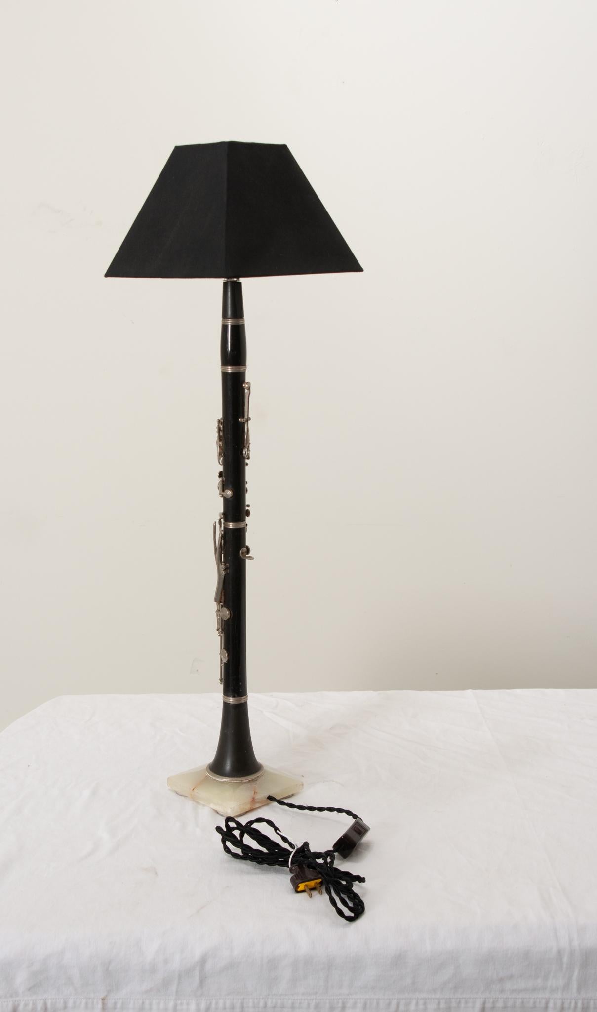 Contemporary Vintage Corton Clarinet Lamp For Sale