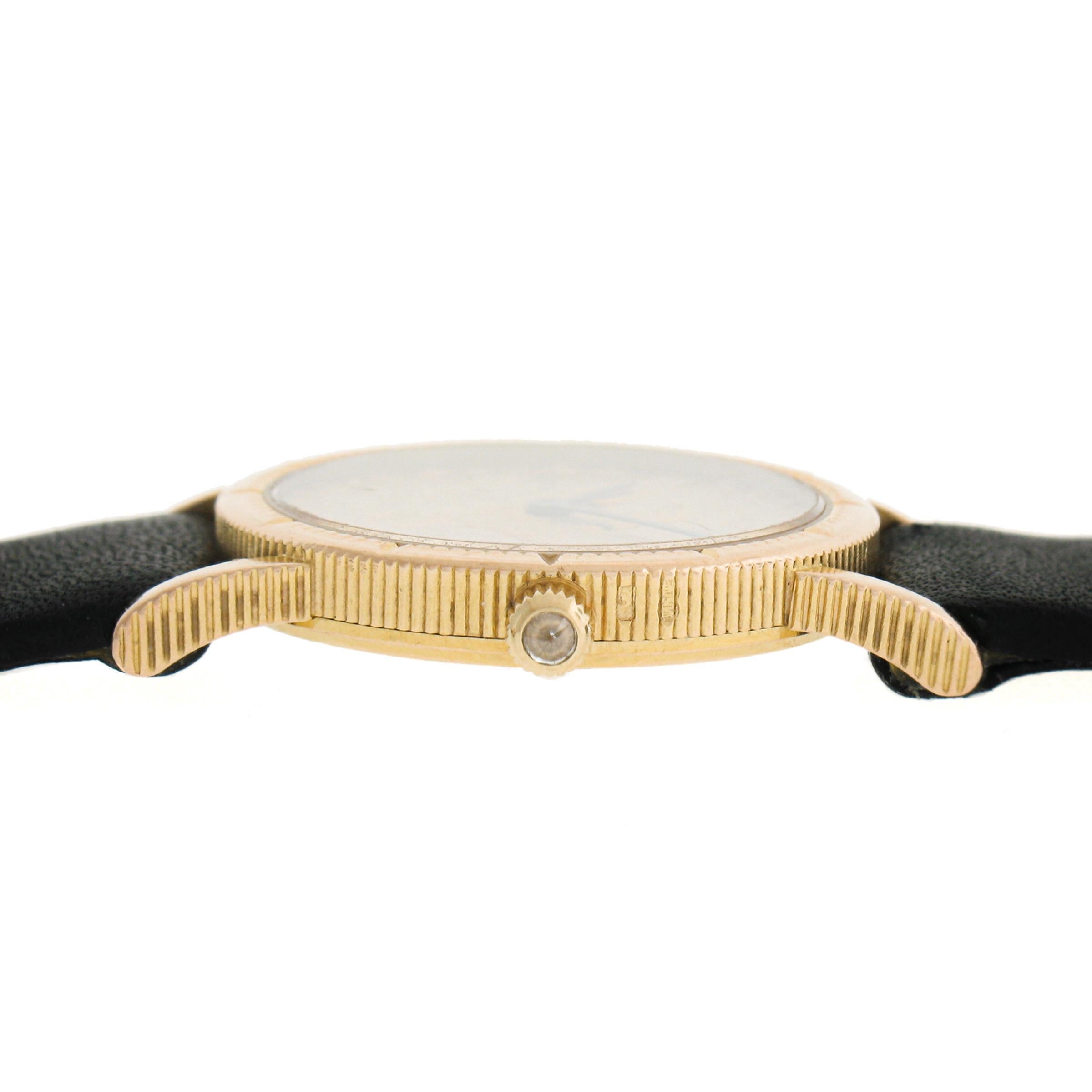 Montre-bracelet vintage Corum 23 mm en or jaune 18 carats avec cinq pièces de monnaie de 5 $ Réf. 122 en vente 2