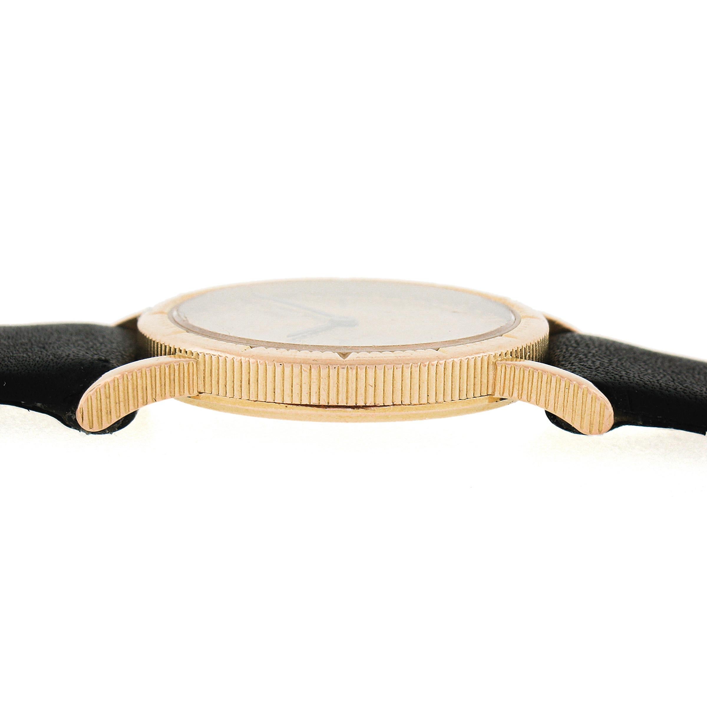 Women's or Men's Vintage Corum 18k Yellow Gold 23mm Five $5 Dollar Coin Wrist Watch Ref. 122