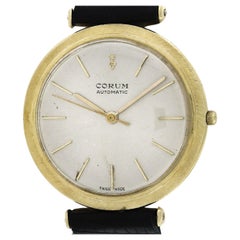 Vintage Corum 18k Yellow Gold Mechanical Automatic 34mm Wrist Watch Ref. 36260