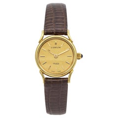 Vintage Corum 18K Yellow Gold Women's Quartz Watch