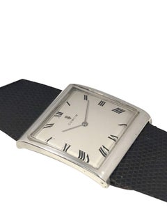 Vintage Corum Buckingham Large Sterling Mechanical Wristwatch