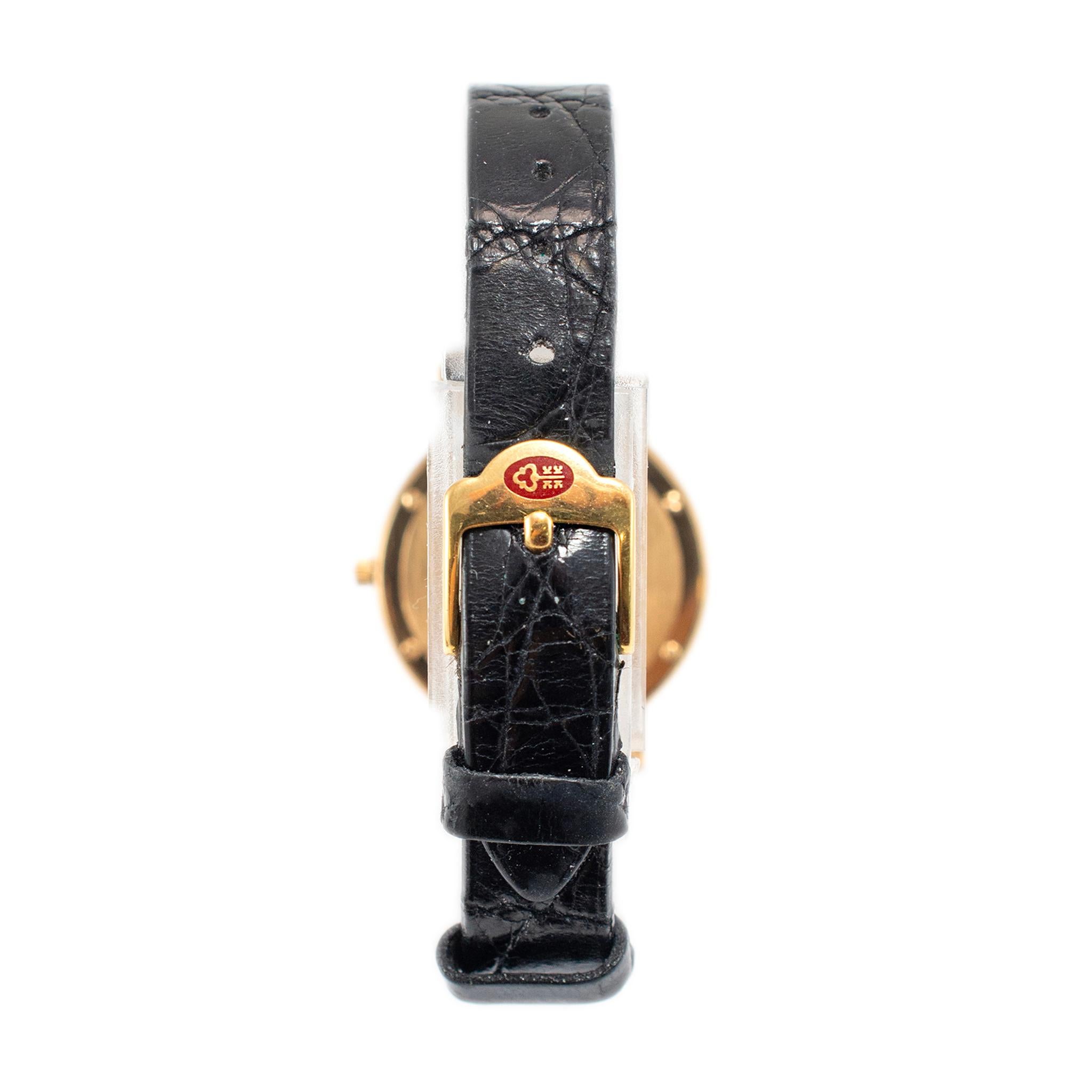 De las mujeres Reloj Vintage Corum Romulus Romvlvs 26MM 50.201.56 Cuarzo Oro Amarillo 18K en venta