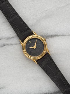 Vintage Corum Yellow Gold 405146 Quartz Meteorite Dial 23mm