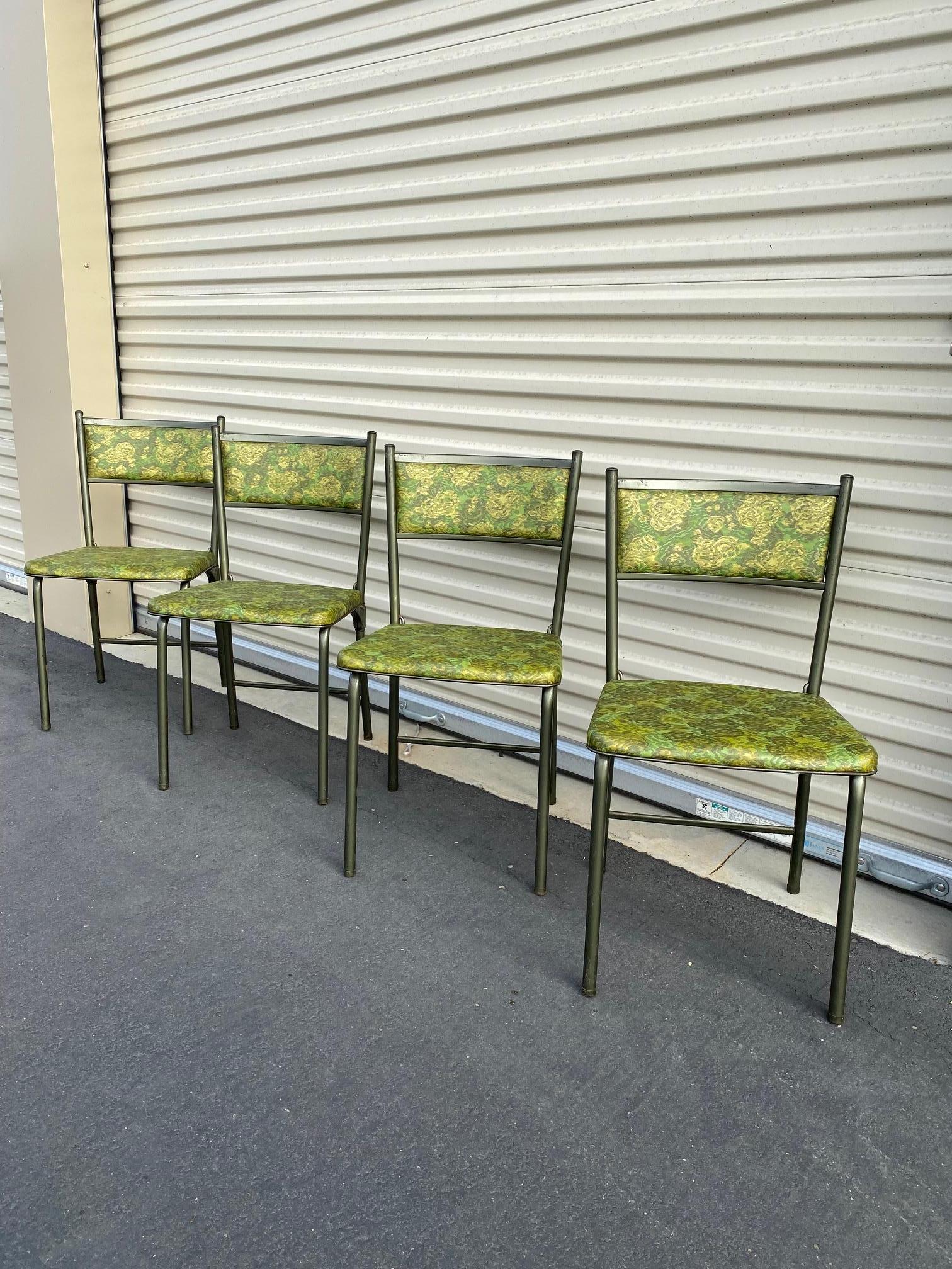 Metal Vintage Cosco Folding Gateleg Chair Set of 4