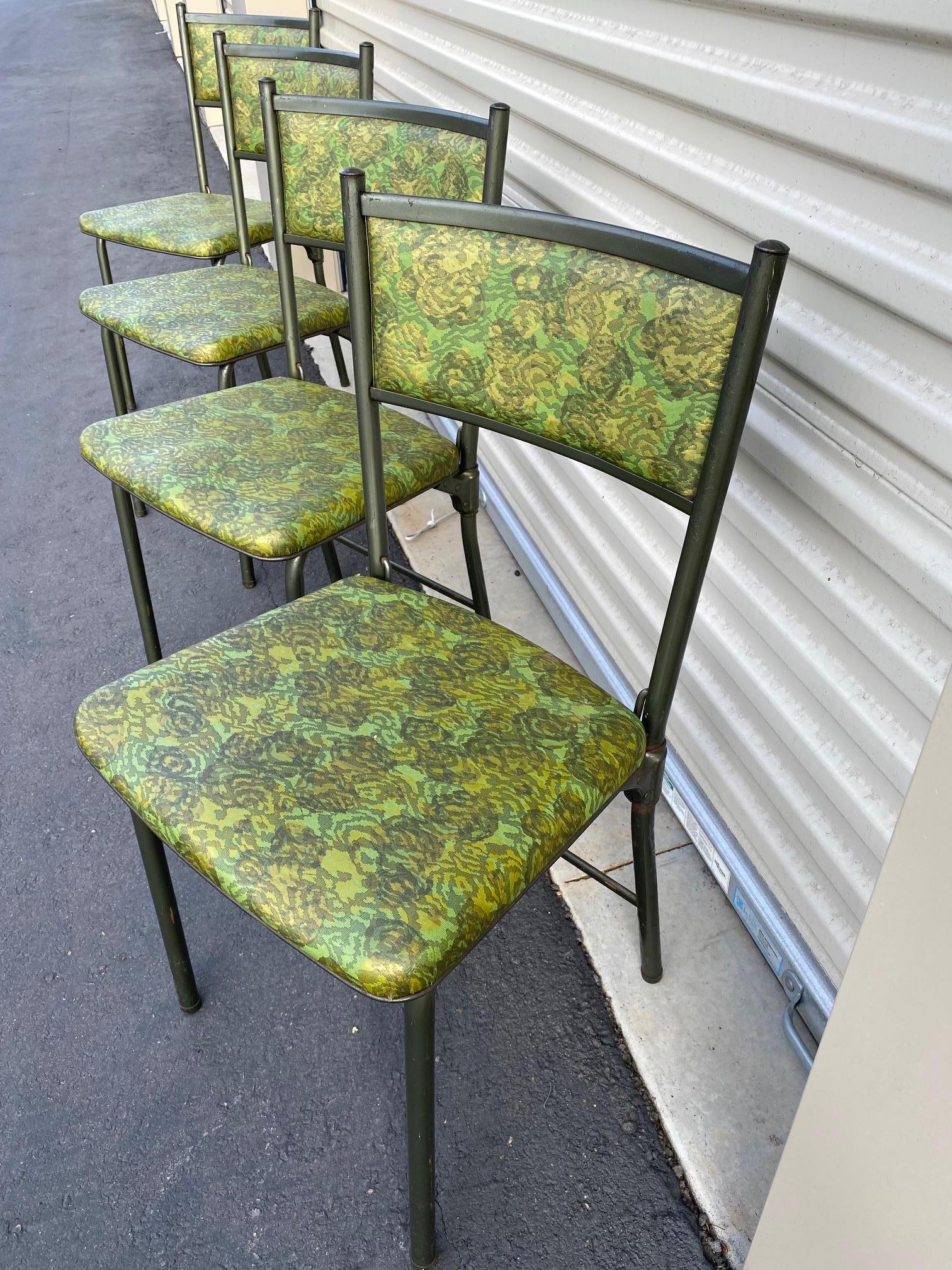 20th Century Vintage Cosco Folding Gateleg Chair Set of 4