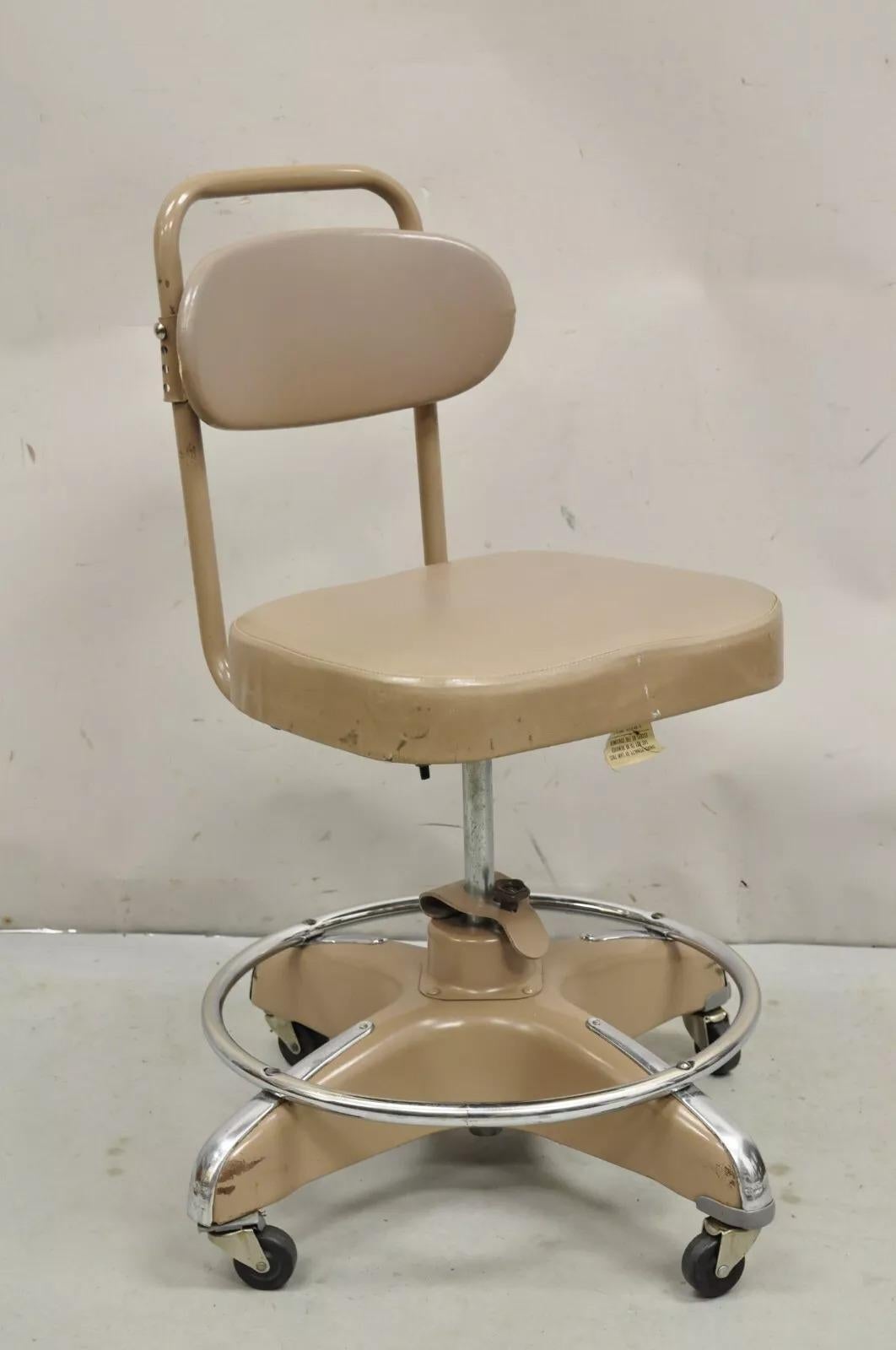 Vintage Cosco Globe Wernicke Art Deo Base elica petroliera Sedia da scrivania per ufficio in vendita 4