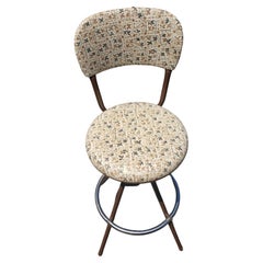 Vintage Cosco Metal and Vinyl Counter Chair, circa 1950s