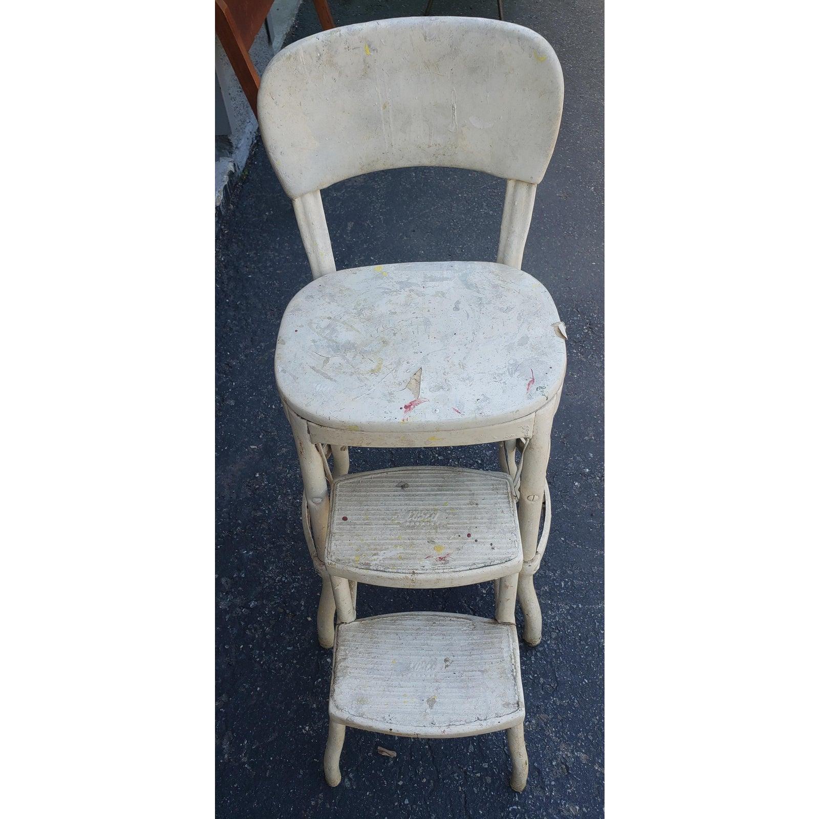Vintage Cosco Step Stool Counter Chair, Circa 1950s For Sale 1