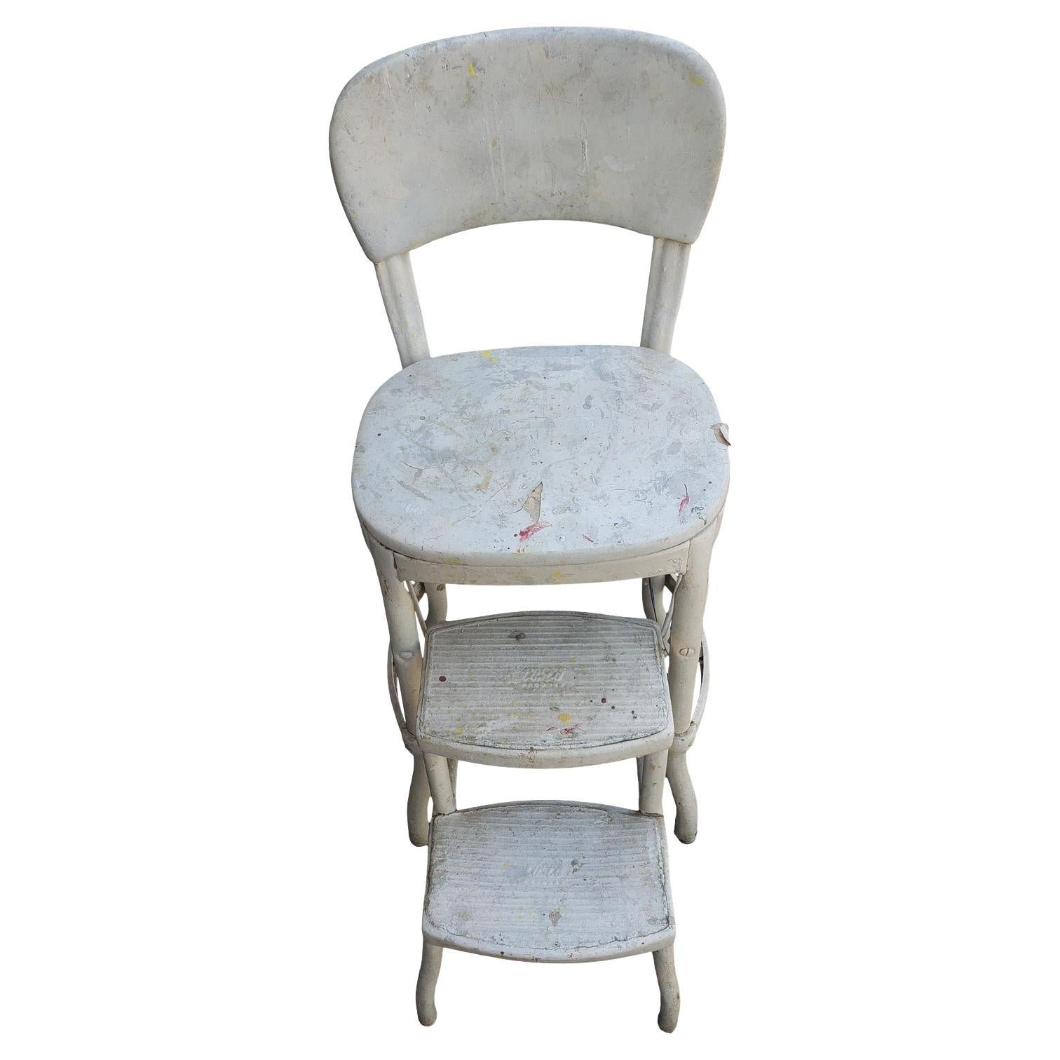 Vintage Cosco Step Stool Counter Chair, Circa 1950s For Sale