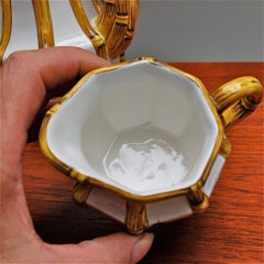 Vintage COSTA Coffee Set with Bamboo and Dragonfly Decoration, 1970s, Italy