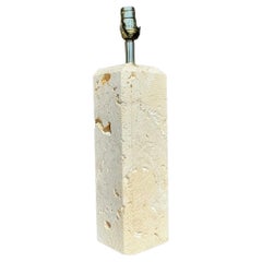 Facettierte Costal Coquina-Stein-Lampe, Vintage