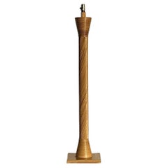 Vintage Costal Pencil Reed Floor Lamp