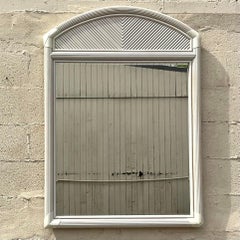 Vintage Costal Pencil Reed Mirror