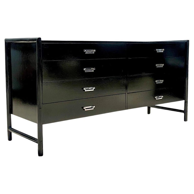 rattan dresser black AECOJOY 6 Drawer Rattan Dresser for Bedroom, Black main image 0