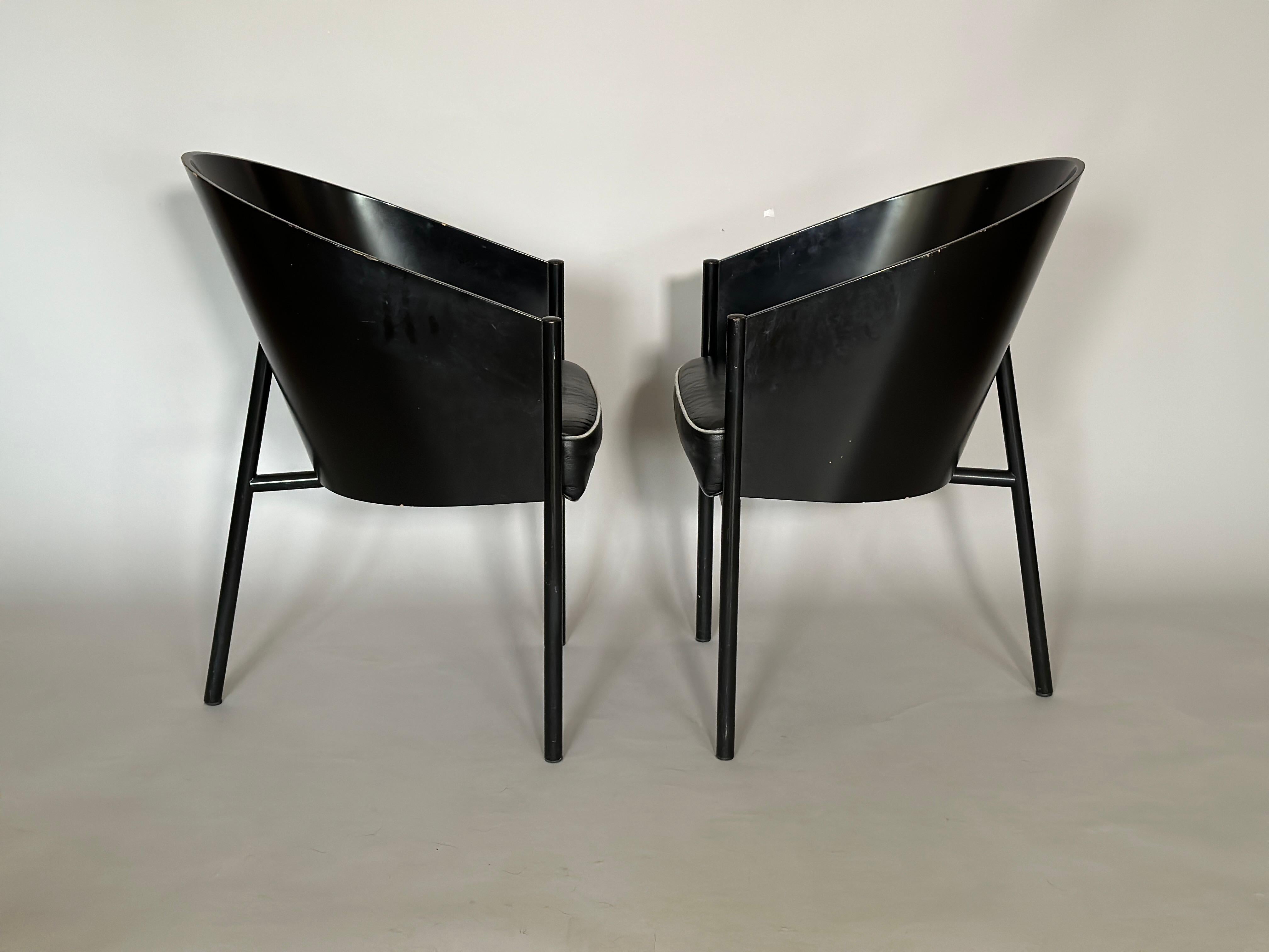 Mid-Century Modern Vintage Costes Chair by Philippr Starck for Aleph 1980s For Sale